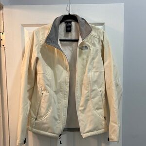 The North Face Women's Cream and Gray Ski Jacket